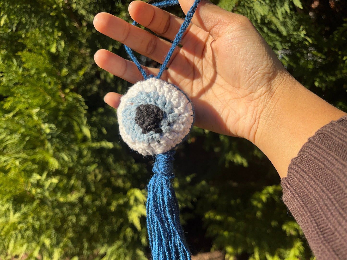 hanging crochet nazar