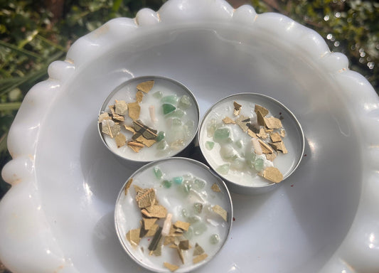 blessed abundace tealight candle